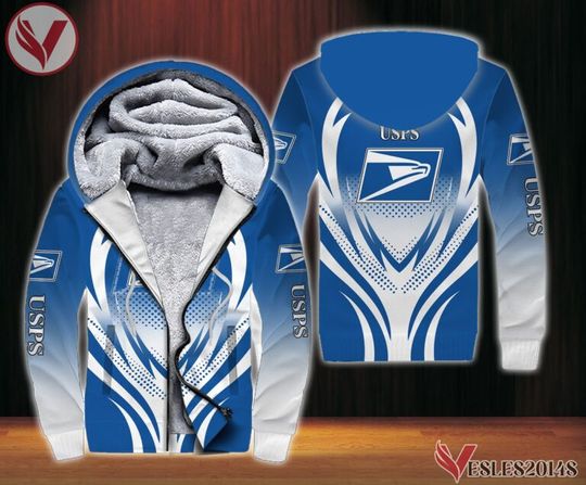 Postal Service Uniform Fleece Zip Hoodie, Gift For Father, Employee