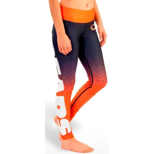 Chicago Bears Gradient Logo Women's Leggings for Yoga and Workout