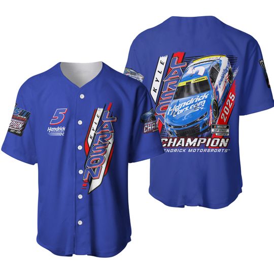 Kyle Larson 2025  Cup Series Champion Baseball Jersey