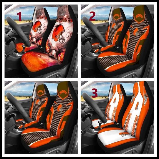 Car Seat Cover  Seat Protector 2Pc with Cleveland Browns