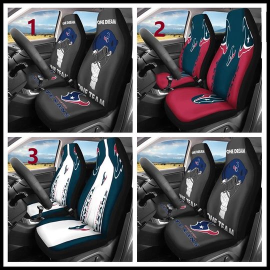 Car Seat Cover Seat Protector 2Pc with Houston Texans
