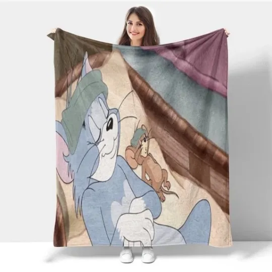 Discover Tom Jerry Sick Blanket Tom And Jerry Cartoon Movie Fleece Blanket