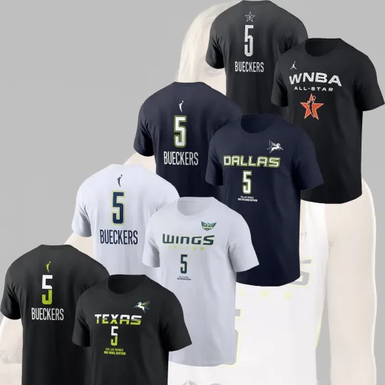 Discover Paige Bueckers #5 Dallas 2025 Name & Number Fan Gear S–5XL