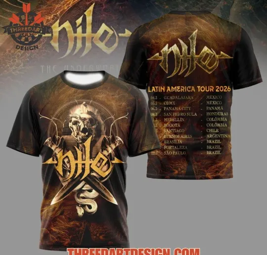 Discover Nile Latin America Tour 2026 3D T-Shirt