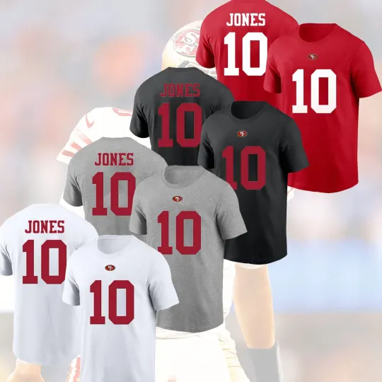Discover Mac Jones #10 San Francisco 2025 Name & Number Fan Gifts