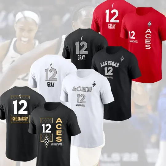 Discover Chelsea Gray #12 Las Vegas 2025 Name & Number Fan Gifts