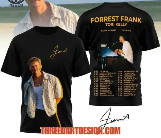 Discover Forrest Frank Tori Kelly 2026 Tour 3D T-Shirt