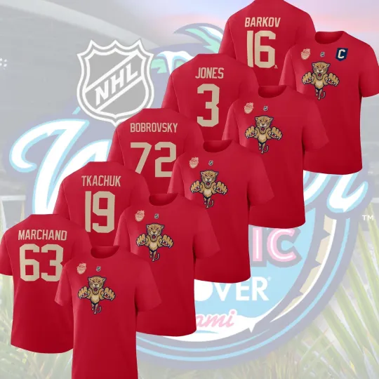 Florida Panthers 2026 Winter Classic Player Name & Number Fan Gifts