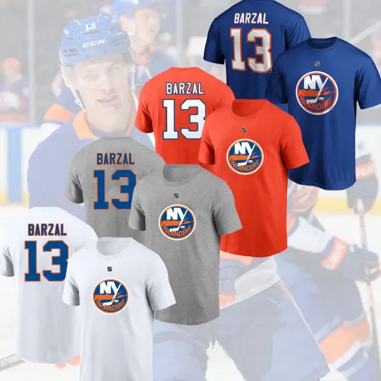 Discover Mathew Barzal #13 2025 Name & Number For Fans