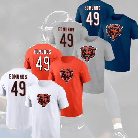 Discover Tremaine Edmunds #49 2025 Player Name & Number Fan Gift