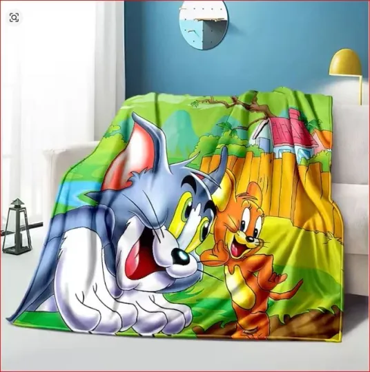 Friends Tom Jerry Cartoon Blanket, Tom And Jerry Movie Fleece Blanket