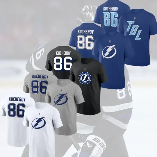 Discover SALE HOT! Nikita Kucherov #86 Tampa Bay Lightning 2025 Name & Number For Fans