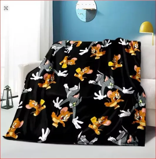 Tom Jerry Blanket, Tom And Jerry Cartoon Movie Fleece Blanket All Seasons