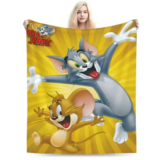 Discover New Flim Tom And Jerry Blanket Cute Tom And Jerry Movie Fleece Blanket