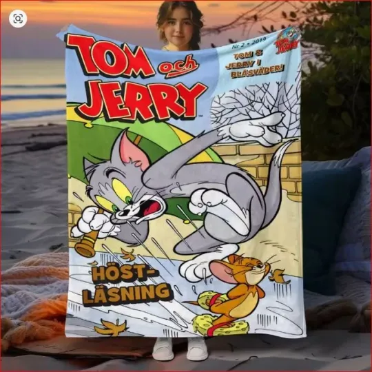 Discover Cartoon Tom Jerry Printed Blanket Tom And Jerry Movie Fleece Blanket