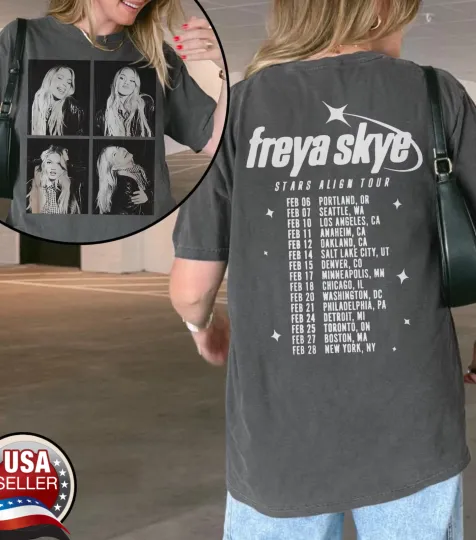 Freya Skye Stars Align Tour 2026 Two Sided Silent Treatment TShirt