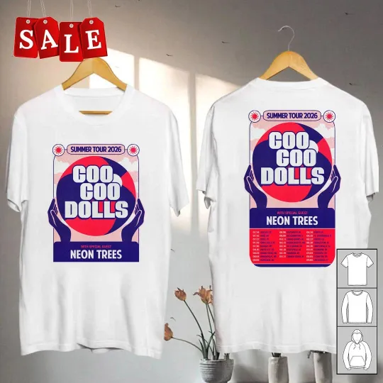 Discover New Goo Goo Dolls summer tour 2026 Gift For Fans Unisex Shirt