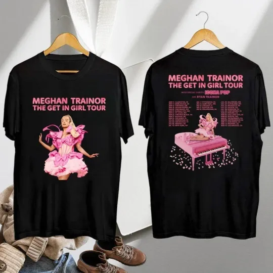 Discover Meghan Trainor Graphic Shirt, Meghan Trainor The Get In Girl Tour 2026 Shirt