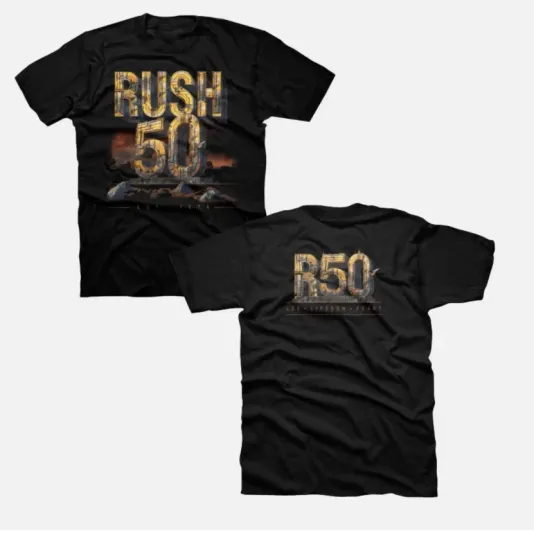 Rush Band R50 Peace 2026 Tour T-Shirt