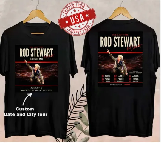Rod Stewart One Last Time Tour 2026 T-Shirt
