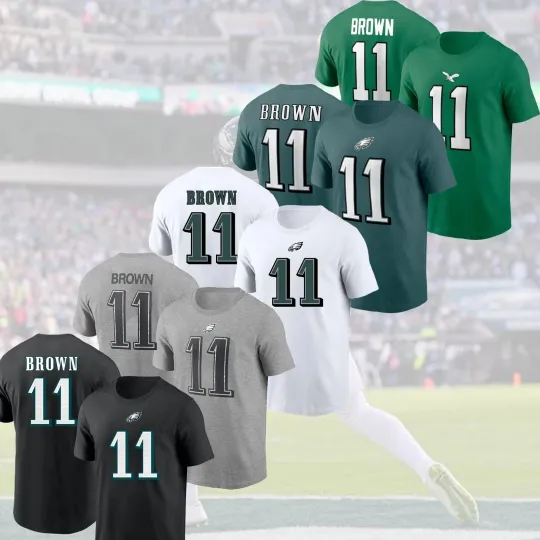 Discover A. J. Brown #11 Phi.la.del.phi.a Eagle 2025 Name & Number For Fans