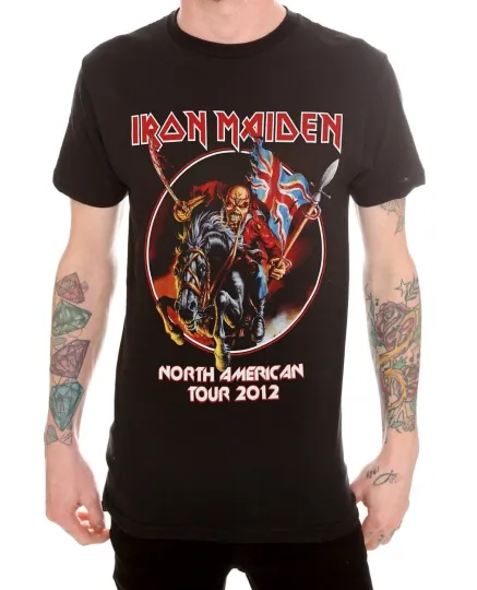 Discover Iron Maiden The Trooper Maiden England T-Shirt