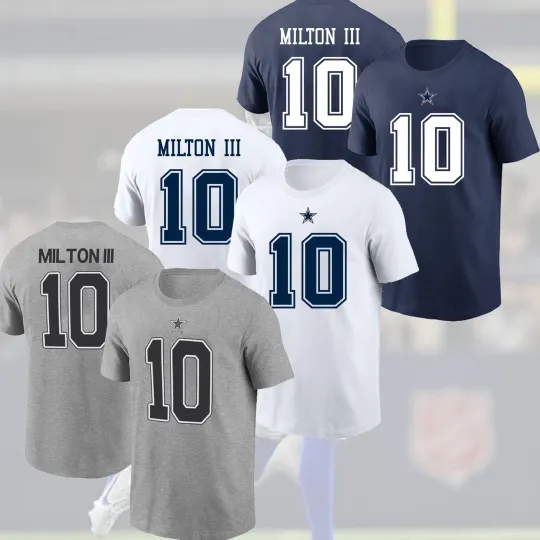 Discover Joe Mil.ton #10 Da.llas Cow.boy 2025 Name & Number Gift For Fans
