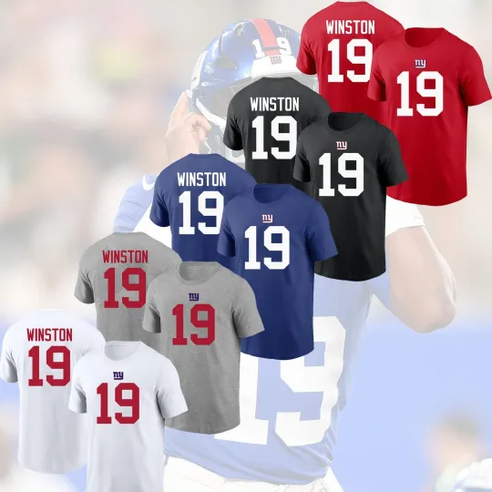 Discover Jameis Winston #19 NY Football 2025 Name & Number Gift For Fans