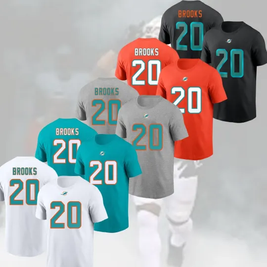 Discover Jordyn Brooks #20 Miami Football 2025 Name & Number Fan Gifts