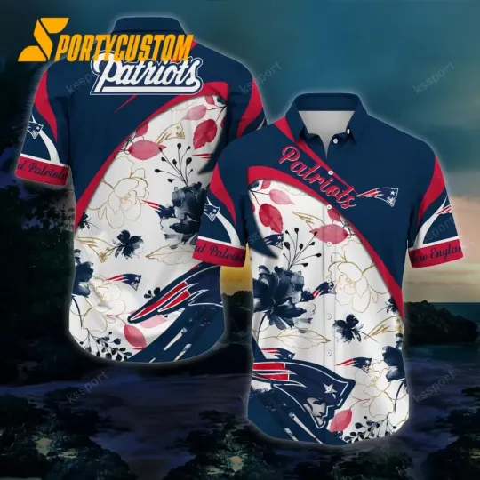 Discover New England Football Team Patriotss  Hawaiian Shirt , Button Down Unisex Adults