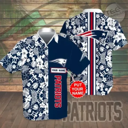 Discover New England Football Team Patriotss  Hawaiian Shirt , Button Down Unisex Adults