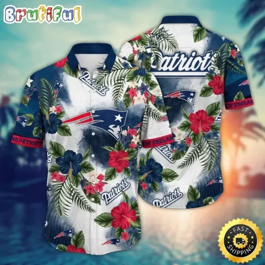 Discover New England Football Team Patriotss  Hawaiian Shirt Button Down Unisex Adults