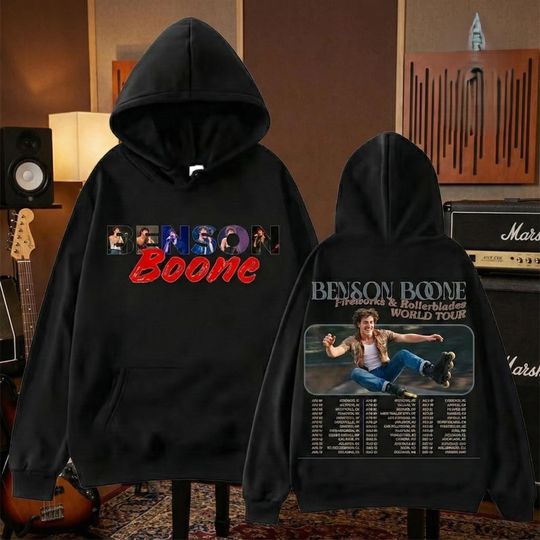 Discover Vintage Benson Boone Pop Singer Hoodie, Beautiful Things Tour 2026 Shirt, Unisex Graphic Tee, Trendy Streetwear Outfit, Gift for Music Fan