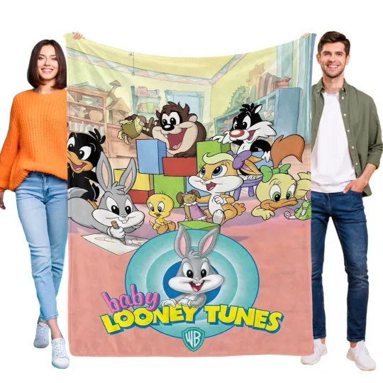 Looney Tunes Blanket, Looney Tunes Cartoons TV Series Fleece Blanket