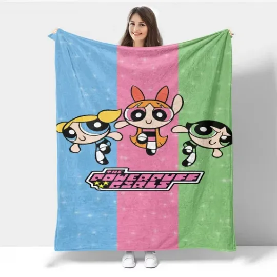 The Powerpuff Girls Fleece Blanket, Idea Gift