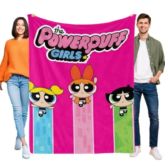 The Powerpuff Girls Fleece Blanket, Idea Gift