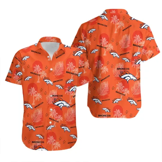 Discover Denver Football Team Broncoss Hawaiian Shirt B