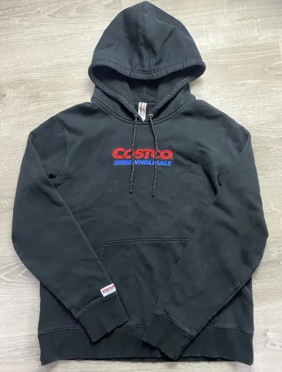 Discover Costco Wholesale Kirkland Hoodie Black Hooded Sweatshirt Size Mens S Ladies Med