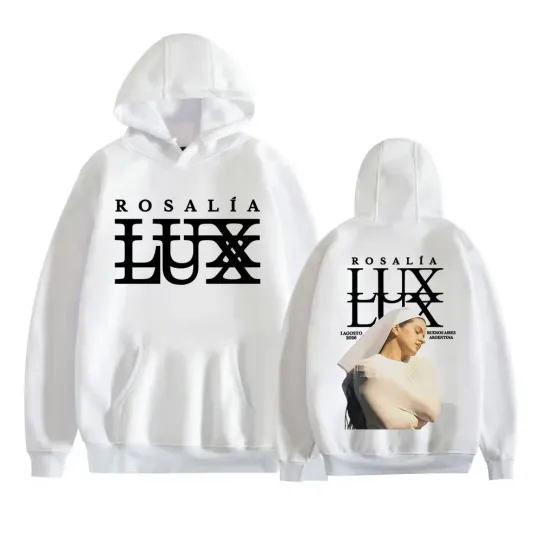 Discover Rosalia Nw Album LUX 2026 Tour Double Sided Hoodie