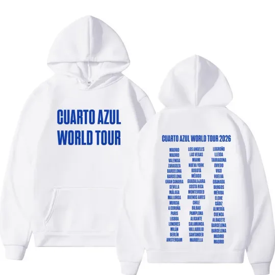 Discover Aitana Cuarto Azul World Tour 2026 Double Sided Hoodie