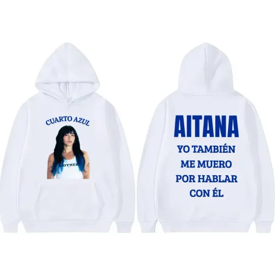 Discover Aitana Cuarto Azul 2026 Tour Double Sided Hoodie