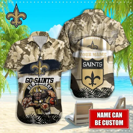 Discover Personalize New Orleans Football Team Saintss Hawaiian Shirt