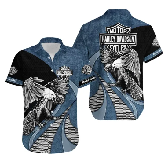 Discover Harley Motor Racing Davidson Casual Button Down Shirt Unisex Adults