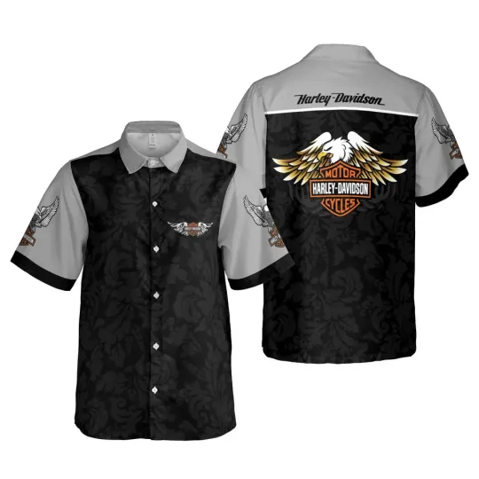 Discover Harley Motor Racing Davidson Casual Button Down Shirt