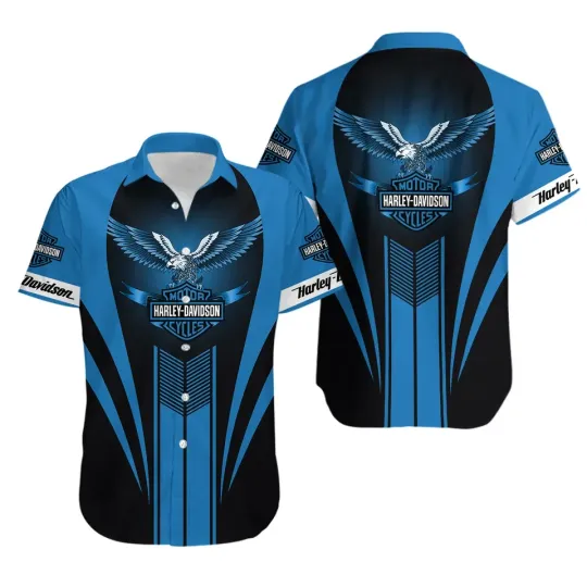 Discover Harley Motor Racing Davidson Casual Button Down Shirt Unisex Adults