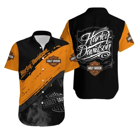 Discover Harley Motor Racing Davidson Casual Button Down Shirt Unisex Adults
