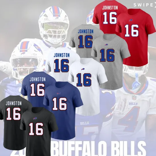 Discover Cameron John.ston #16 Bu.ffalo Football 2025 Name & Number For Fans