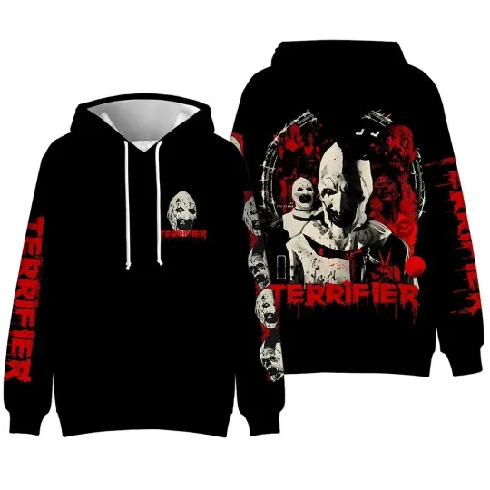 New 3D Hoodie for Fans - Terrifier Design