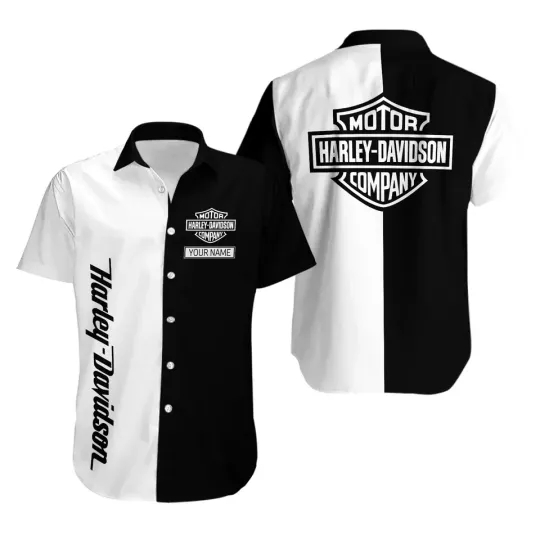 Discover Harley Motor Racing Davidson Casual Button Down Shirt Unisex Adults