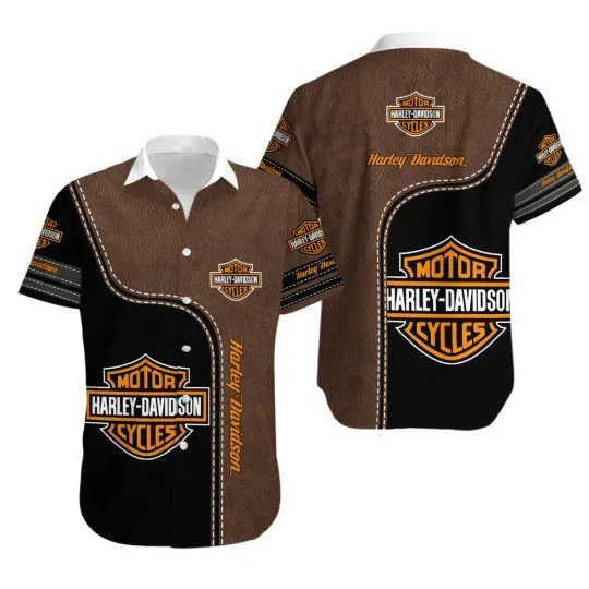 Discover Harley Motor Racing Davidson Casual Button Down Shirt Unisex Adults